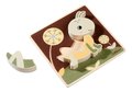Drevené vkladacie puzzle zvieratká EH Inlay puzzle Eichhorn 7 rôznych druhov 4 dieliky od 12 mes