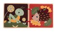 Drevená obrázková knižka Picture Book Eichhorn 8 strán so zvieratkami od 12 mes