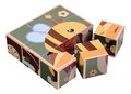 Drevené puzzle kocky zvieratká Picture Cube Eichhorn 9 dielov so 6 motívmi