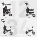 Trojkolka Glow Touch Steering 4v1 Black&White smarTrike čierno-biela od 10 mes