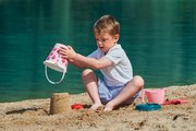 Vedro set s krhlou Strawberry Bucket Beach Écoiffier 17 cm výška 6 dielov s lopatkou hrabličkami a formičkou od 18 mes