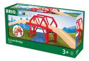 Drevený most so zákrutou Curved Bridge BRIO 4 diely od 3 rokov BRIO6993