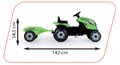 Traktor na šliapanie RX Bull Smoby s prívesom zelený