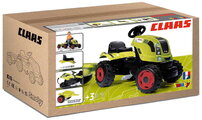 Traktor na šliapanie Claas Farmer XL Žaba Smoby s prívesom zelený