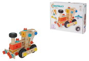 Drevená stavebnica rušeň Construct Steam Engine Eichhorn 1 model 93 dielov od 4 rokov EH7201