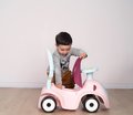 Odrážadlo rozšíriteľné Maestro Ride-On Pink 3in1 Smoby s 3 zvukmi a vodiaca tyč s ohrádkou - magické oči od 6 mes