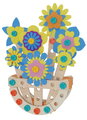 Drevená stavebnica kvety Construct Flower Pot Eichhorn 2 modely 129 dielov od 4 rokov