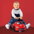 Športové odrážadlo a chodítko s funkčným klaksónom 2v1 Auto Ride On Red Smoby červené s otočnými kolesami a úložným priestorom pod sedadlom od 10 mes
