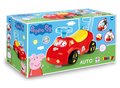 Odrážadlo a chodítko 2v1 Peppa Pig Auto Ride On Smoby ergonomické s opierkou a úložným boxom pod sedadlom od 10 mes