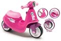 Odrážadlo motorka s reflektorom Scooter Pink Smoby s gumenými kolesami ružové od 18 mes