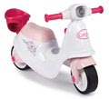 Odrážadlo motorka s košíkom Corolle Scooter Smoby s gumenými kolesami úložným priestorom a mechanickým kľúčom od 18 mes