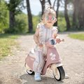 Odrážadlo motorka s reflektorom Scooter Pink Smoby s gumenými kolesami ružové od 18 mes