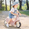 Odrážadlo motorka s reflektorom Scooter Pink Smoby s gumenými kolesami ružové od 18 mes