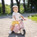 Odrážadlo motorka s reflektorom Scooter Pink Smoby s gumenými kolesami ružové od 18 mes