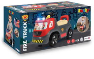 Odrážadlo požiarne so zvukom a svetlom Fire Truck Ride On Smoby s otáčateľným volantom a úložným priestorom pod sedadlom od 12 mes