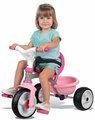 Trojkolka s košíkom Corolle Be Fun Smoby s vodiacou tyčou a voľnobehom od 15 mes