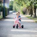 Trojkolka s košíkom Corolle Be Fun Smoby s vodiacou tyčou a voľnobehom od 15 mes