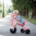 Trojkolka s košíkom Corolle Be Fun Smoby s vodiacou tyčou a voľnobehom od 15 mes