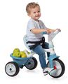 Trojkolka s voľnobehom Be Move Tricycle Blue Smoby s vodiacou tyčou a EVA kolesami modrá od 15 mes