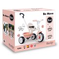 Trojkolka s voľnobehom Be Move Tricycle Pink Smoby s nastaviteľnou 95 cm vodiacou tyčou a tichými EVA kolesami ružová od 15 mes