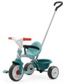 Trojkolka s voľnobehom Be Move Blue Tricycle Smoby s nastaviteľnou 95 cm vodiacou tyčou a tichými EVA kolesami modrá od 15 mes