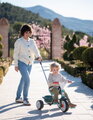 Trojkolka s voľnobehom Be Move Blue Tricycle Smoby s nastaviteľnou 95 cm vodiacou tyčou a tichými EVA kolesami modrá od 15 mes