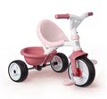 Trojkolka s opierkou Be Move Comfort Tricycle Pink Smoby s EVA kolesami a vodiaca tyč s taškou ružová od 10 mes