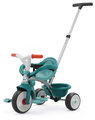 Trojkolka s opierkou a voľnobehom Be Move Comfort Blue Tricycle Smoby s nastaviteľnou vodiacou tyčou a tichými EVA kolesami od 10 mes