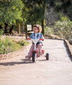 Trojkolka s opierkou a voľnobehom Be Move Comfort Pink Tricycle Smoby s nastaviteľnou vodiacou tyčou a tichými EVA kolesami od 10 mes