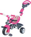 Trojkolka Baby Driver Smoby so strieškou a volantom ružovo-šedá od 10 mes