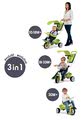 Trojkolka Baby Balade Blue Smoby s EVA kolesami zelená od 10 mes