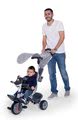 Trojkolka s poťahom DeLuxe Baby Driver Comfort Grey Smoby s EVA kolesami a intuitívnym ovládaním šedá