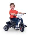 Trojkolka s poťahom DeLuxe Baby Driver Comfort Grey Smoby s EVA kolesami a intuitívnym ovládaním šedá