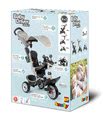 Trojkolka s poťahom DeLuxe Baby Driver Comfort Grey Smoby s EVA kolesami a intuitívnym ovládaním šedá