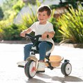 Trojkolka a kočík v jednom s vysokou opierkou Baby Balade Tricycle Beige Smoby so slnečníkom brzdou a tichými EVA kolesami béžová od 10 mes