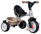 Trojkolka a kočík 2v1 s vysokou opierkou Baby Balade Tricycle Beige Smoby s brzdou slnečníkom a tichými EVA kolesami od 10 mes