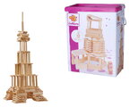 Drevené stavebné kocky s predlohami Wooden Construction Kit Eichhorn 200 dielikov od 24 mes