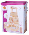 Drevené stavebné kocky s predlohami Wooden Construction Kit Eichhorn 200 dielikov od 24 mes