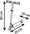 Kolobežka dvojkolesová Super Mario 2 Wheels Foldable Scooter Smoby skladacia s brzdou výškovo nastaviteľná max. 83 cm od 5 rokov