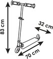 Kolobežka dvojkolesová Disney Princess 3 Wheels Foldable Scooter Smoby skladacia s brzdou výškovo nastaviteľná max. 83 cm od 5 rokov