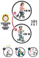 Kolobežka&odrážadlo Reversible 2v1 Scooter Smoby trojkolesová oceľovo-šedá výška rúčky 53/63 cm nosnosť 20 kg od 18 mes