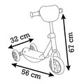 Kolobežka trojkolesová Gabby 3 Wheels Scooter Smoby protišmyková s výškovo nastaviteľnými riadidlami max. 67 cm
