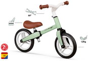 Balančné odrážadlo Little Voyager Balance Bike Smoby s ultraľahkou 1,8 kg kovovou konštrukciou a odolnými tichými kolesami od 24 mes