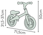 Balančné odrážadlo Little Voyager Balance Bike Smoby s ultraľahkou 1,8 kg kovovou konštrukciou a odolnými tichými kolesami od 24 mes