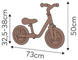 Balančné odrážadlo so stúpadlami Happy Voyager Balance Bike Smoby s ultraľahkou 2,3 kg kovovou konštrukciou a odolnými tichými kolesami od 24 mes
