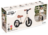 Balančné odrážadlo so stúpadlami Happy Voyager Balance Bike Smoby s ultraľahkou 2,3 kg kovovou konštrukciou a odolnými tichými kolesami od 24 mes