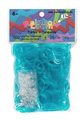 Rainbow Loom originálne transparentné gumičky 600 kusov tyrkysové od 6 rokov