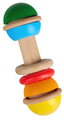 Drevená hrkálka Baby Grasping Toy Rattle Stick Eichhorn od 3 mes