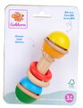 Drevená hrkálka Baby Grasping Toy Rattle Stick Eichhorn od 3 mes