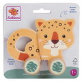 Drevené autíčko jaguár Baby Push Animal BeWild Eichhorn dĺžka 10 cm od 12 mes